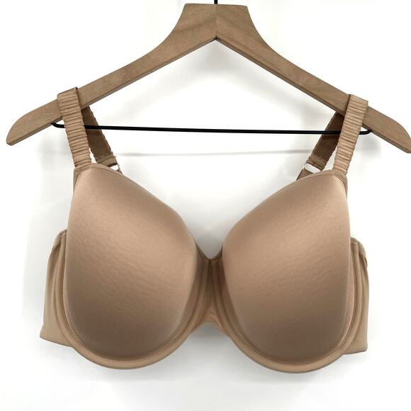 THIRDLOVE 24/7 Classic T-Shirt Bra Size 42E Underwire Molded Cups Nude Tan Cream - Picture 6 of 16
